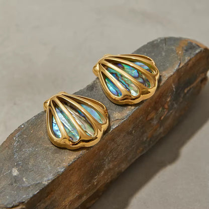 Abalone Shell Earrings EMVE Jewels