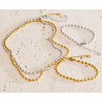 Stainless Steel Beads Chain Necklace Set EMVE Jewels