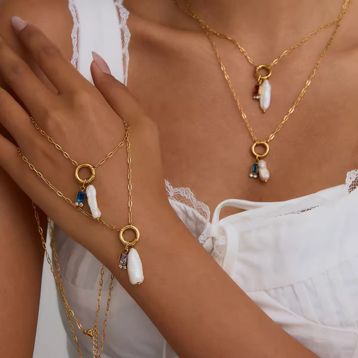 Lunaria Birthstone Necklace EMVE Jewels