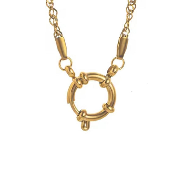 Twist Base Charm Necklace EMVE Jewels