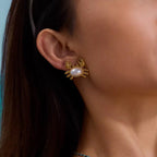 Crustacean Pearl Earrings EMVE Jewels