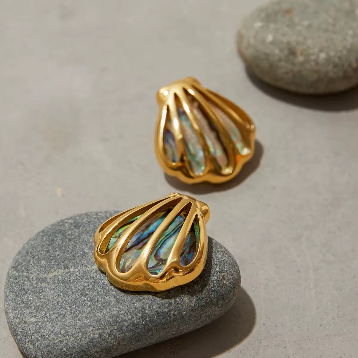 Abalone Shell Earrings EMVE Jewels