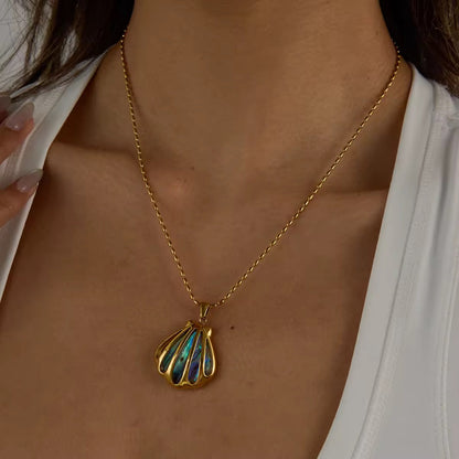 Abalone Shell Necklace EMVE Jewels