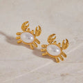 Crustacean Pearl Earrings EMVE Jewels