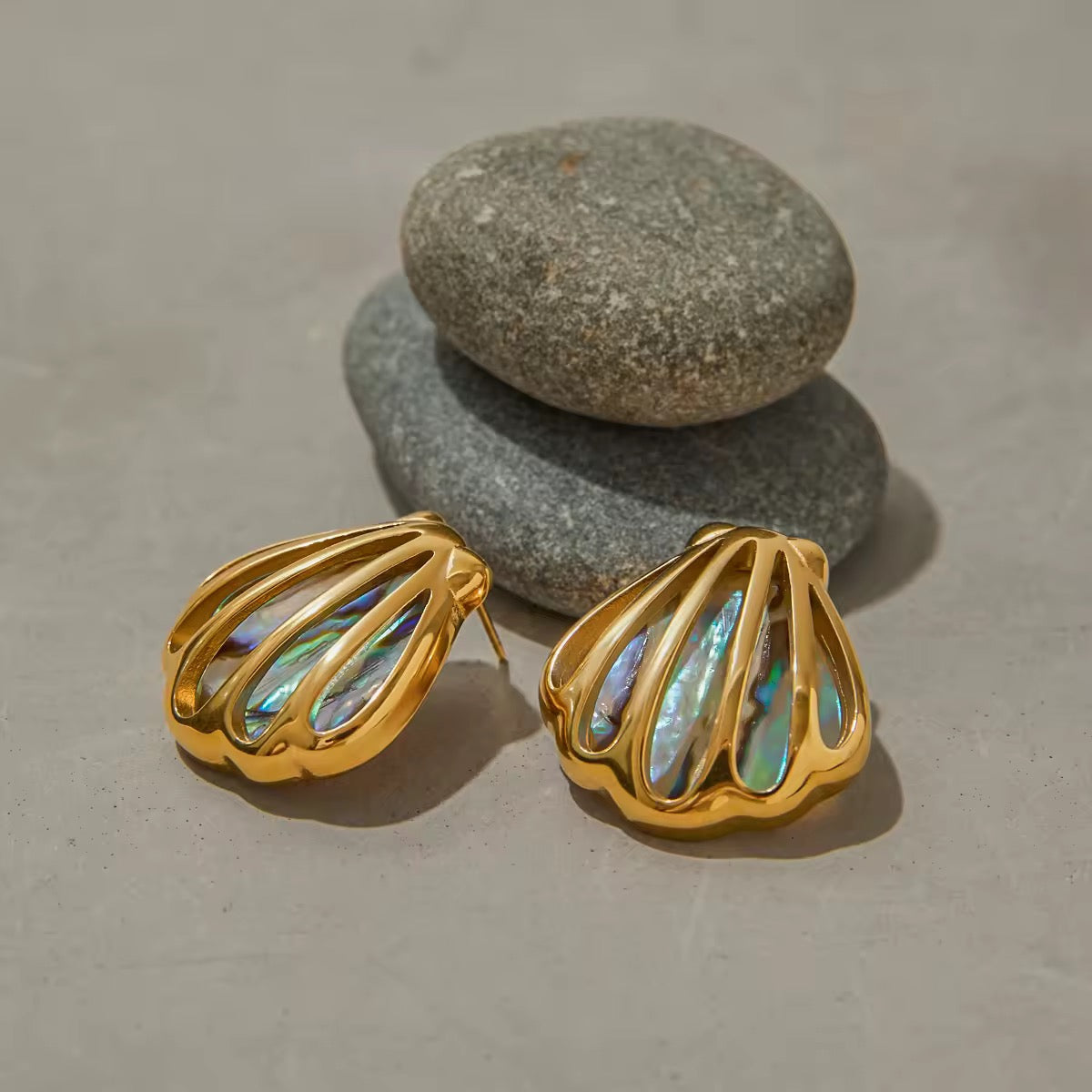 Abalone Shell Earrings EMVE Jewels