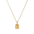Celestial Grace Square Pendant Necklace EMVE Jewels