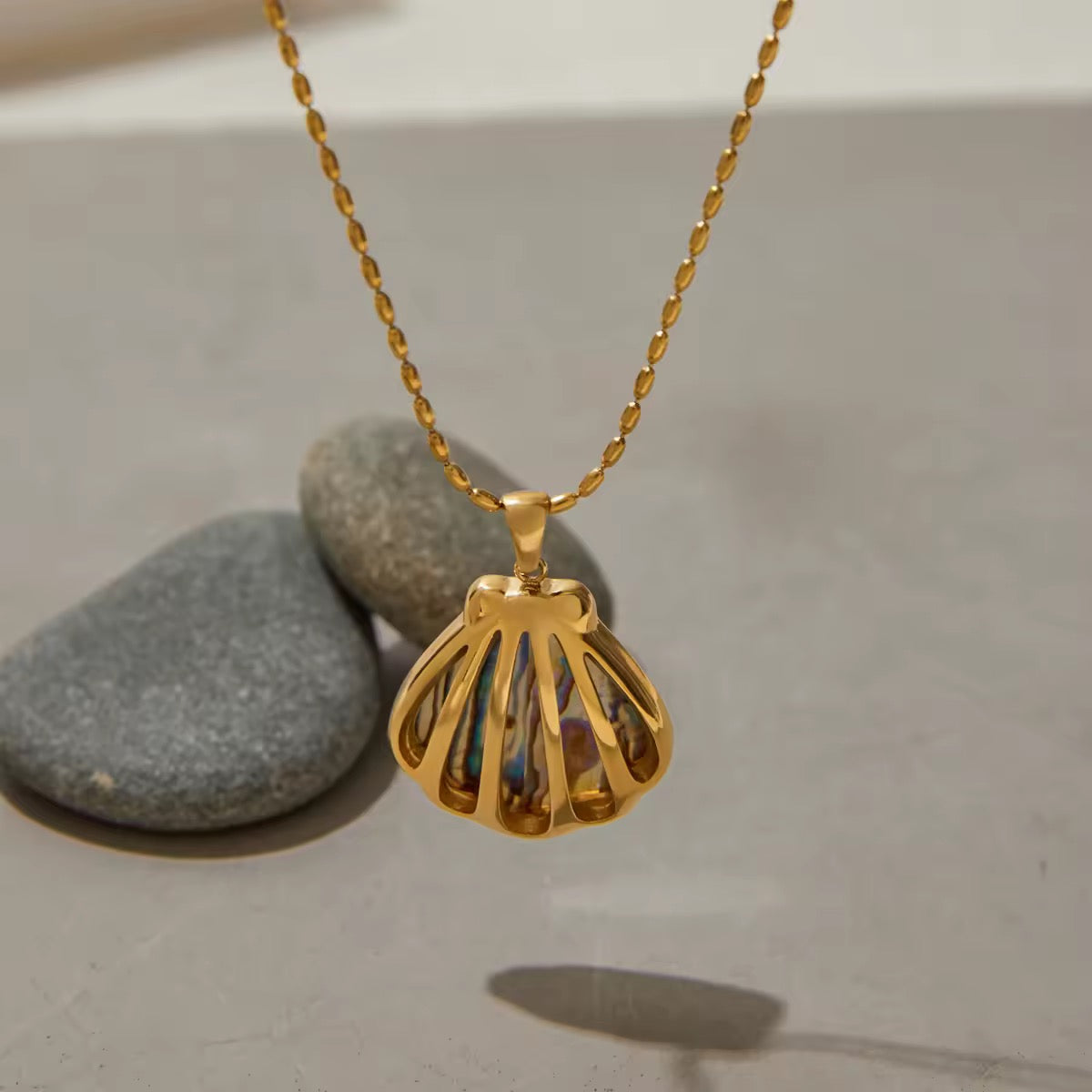 Abalone Shell Necklace EMVE Jewels