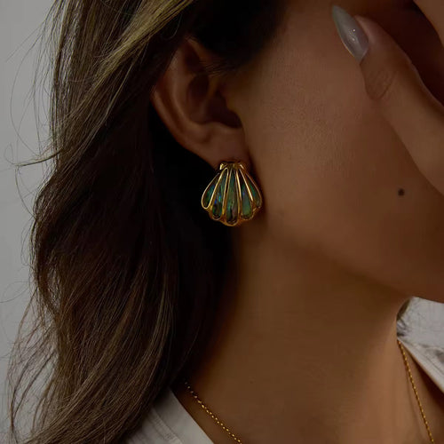 Abalone Shell Earrings EMVE Jewels