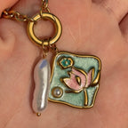 Long Pearl Charm - EmpressVenusJewellery