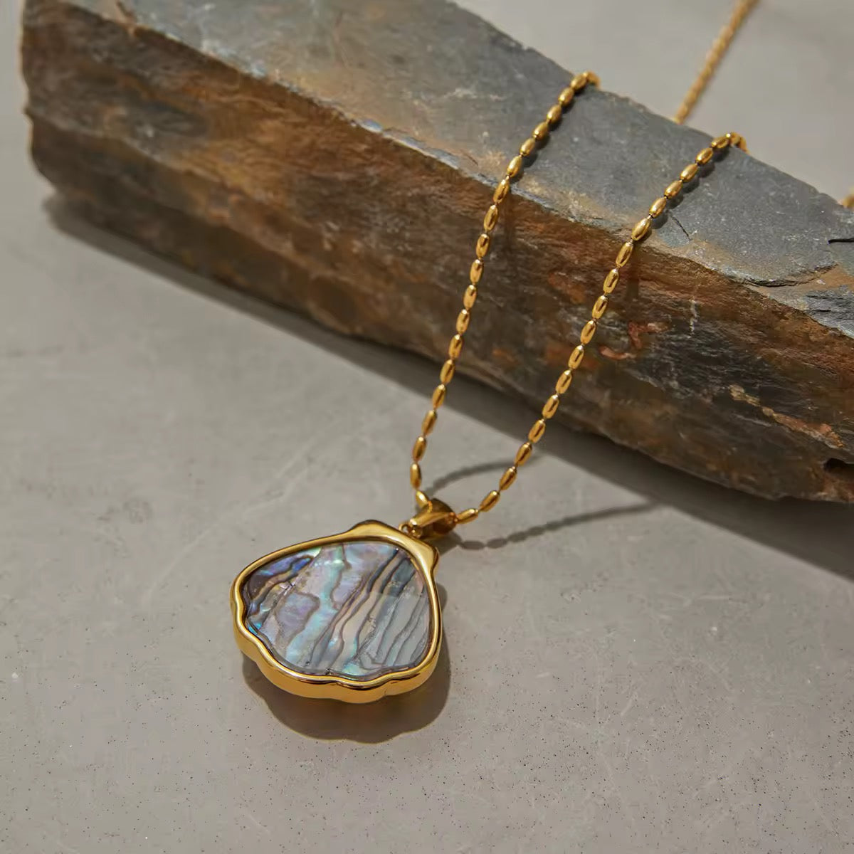 Abalone Shell Necklace EMVE Jewels