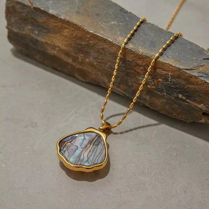 Abalone Shell Necklace EMVE Jewels