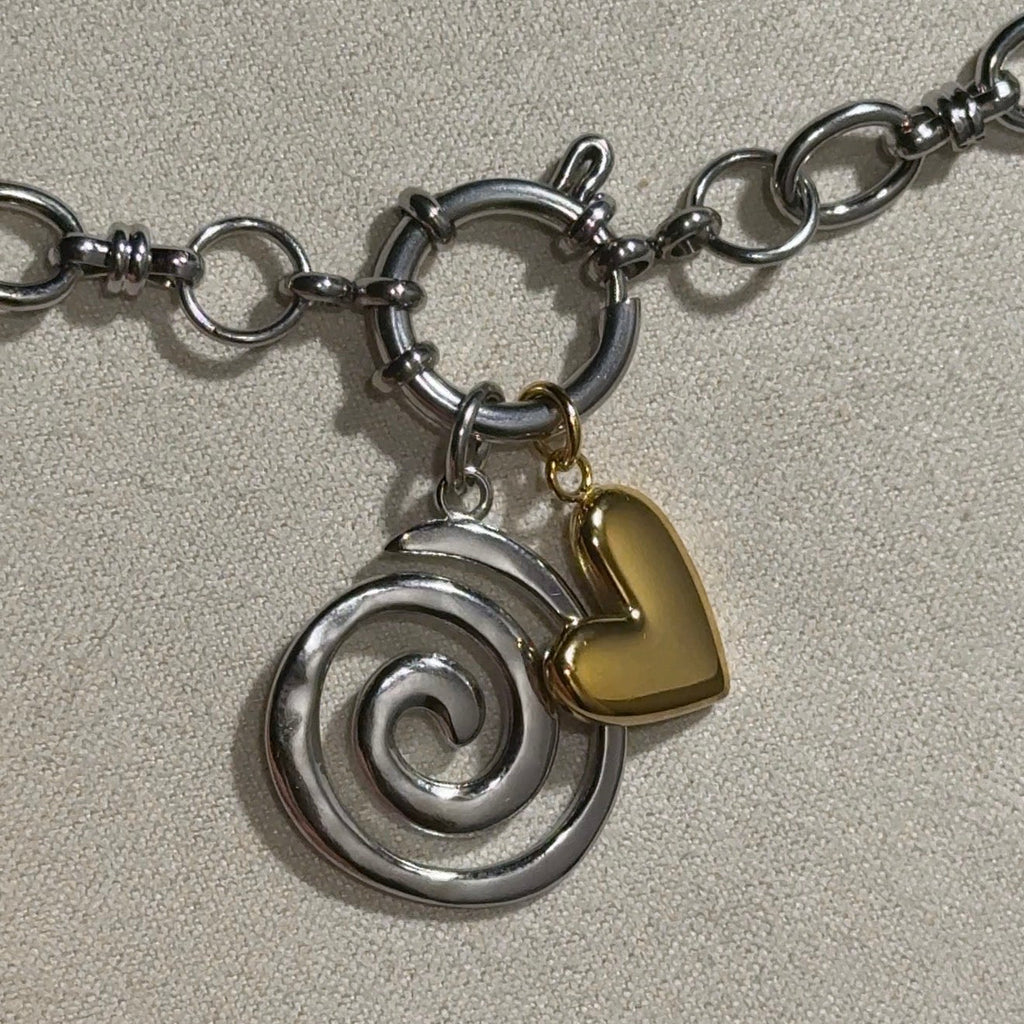 Swirl Charm - EmpressVenusJewellery