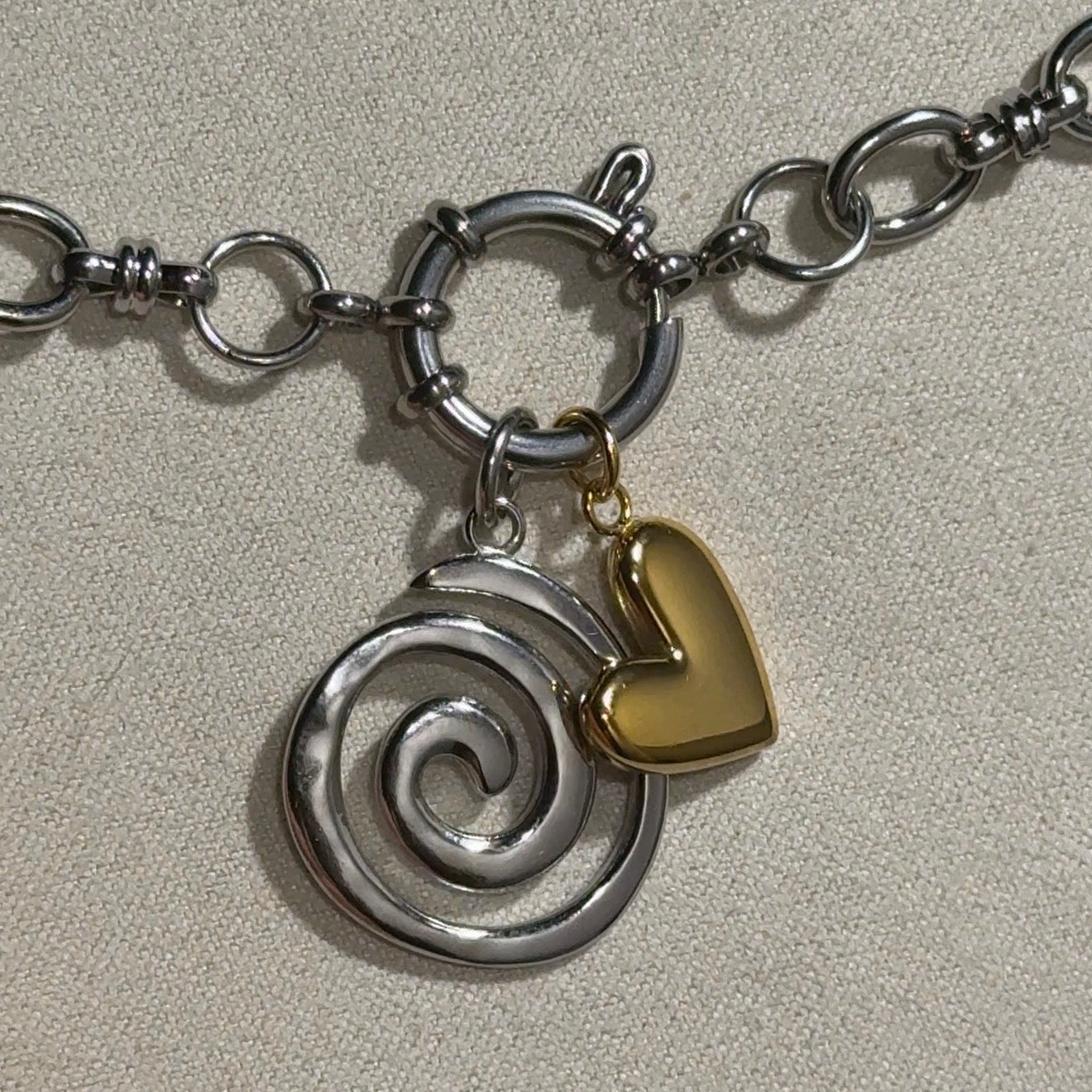 Swirl Charm - EmpressVenusJewellery