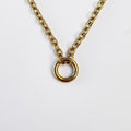Chunky Circle Clasp Base Charm Necklace - EmpressVenusJewellery
