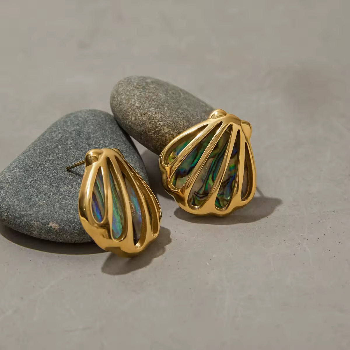 Abalone Shell Earrings EMVE Jewels