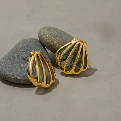Abalone Shell Earrings EMVE Jewels