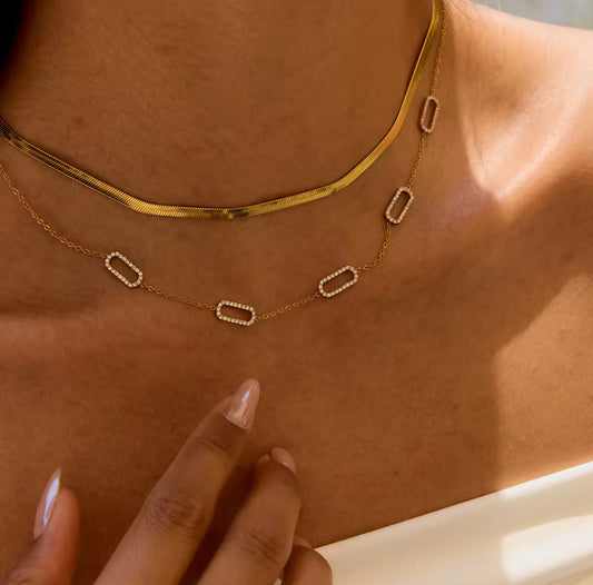 Herringbone Necklace EMVE Jewels