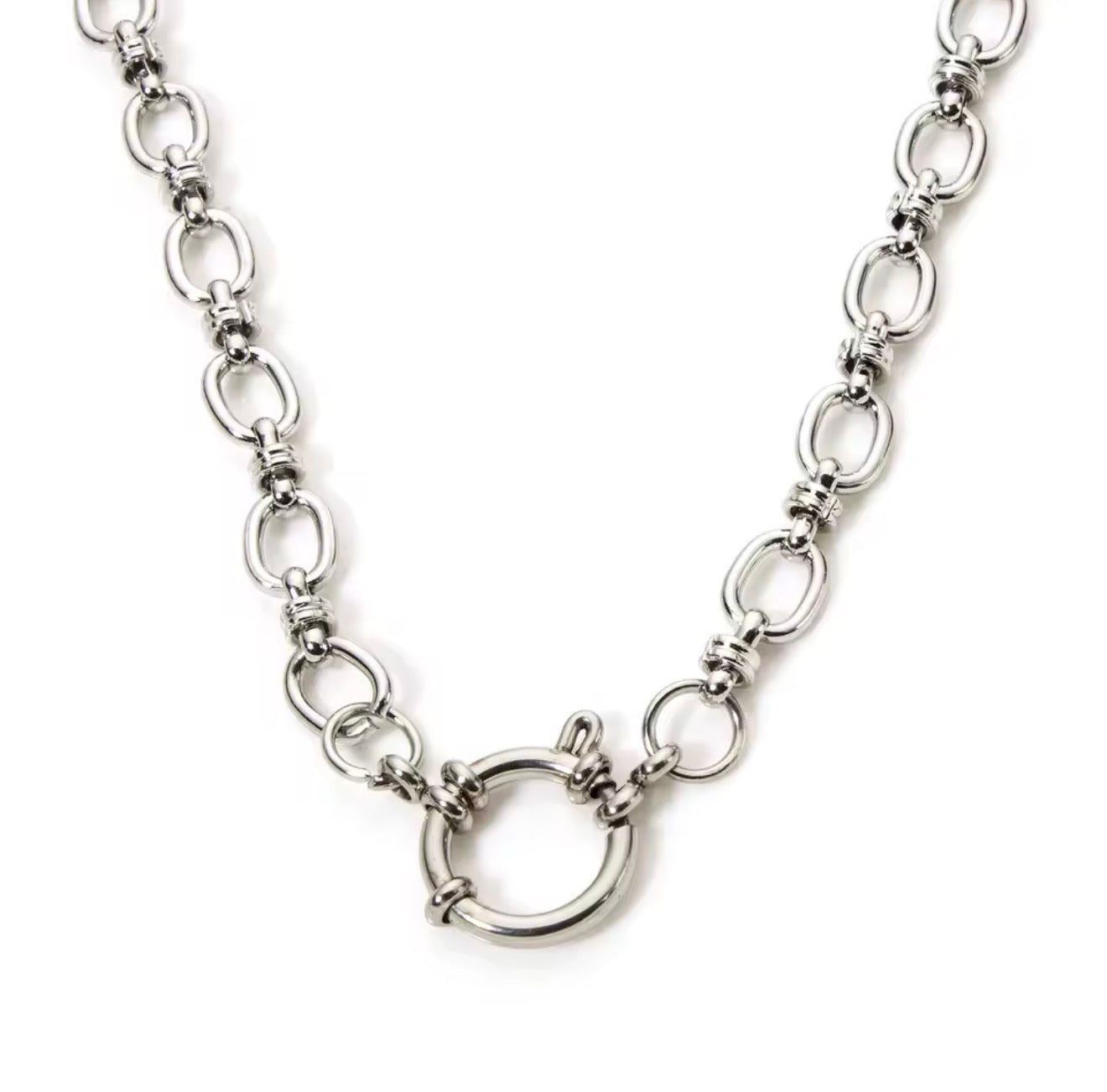 Silver Chain Base Charm Necklace - EmpressVenusJewellery