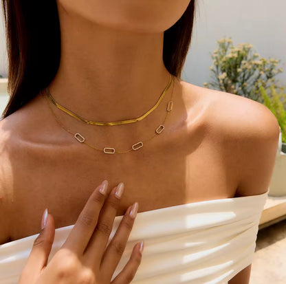 Herringbone Necklace EMVE Jewels