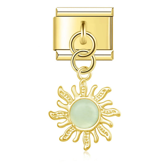 Sun Green Charm EMVE Jewels