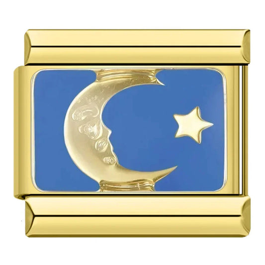 Moon and Star Charm EMVE Jewels