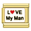 Love My Man Charm EMVE Jewels