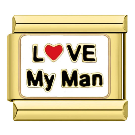 Love My Man Charm EMVE Jewels