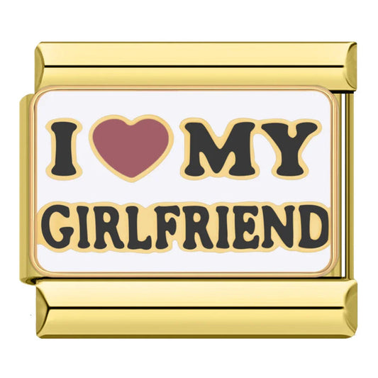 I Love My GF Charm EMVE Jewels