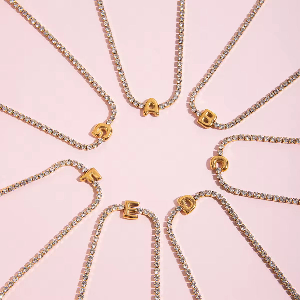Letter Tennis Bracelet EMVE Jewels