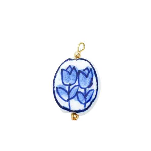 Blue Roses Charm EMVE Jewels