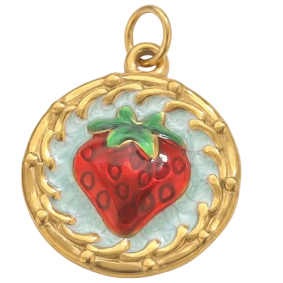 Strawberry Charm Gold EMVE Jewels