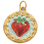 Strawberry Charm Gold EMVE Jewels
