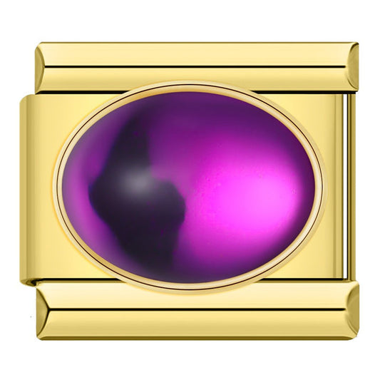 Purple Gem Charm EMVE Jewels