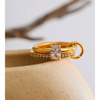 Bling Cubic Zirconia Stacked Ring EMVE Jewels