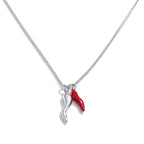 Chili Pendant Necklace in Stainless Steel EMVE Jewels