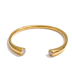 Cubic Zirconia Open Cuff Bracelet EMVE Jewels