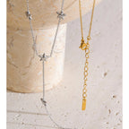Stars Y Chain Drop Necklace EMVE Jewels