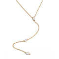 Y Shape Zirconia Long Chain Necklace EMVE Jewels