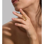 Minimalist Geometric Stainless Steel Ring EMVE Jewels