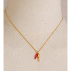 Chili Pendant Necklace in Stainless Steel EMVE Jewels