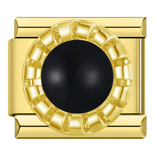 Black Gemstone Charm EMVE Jewels