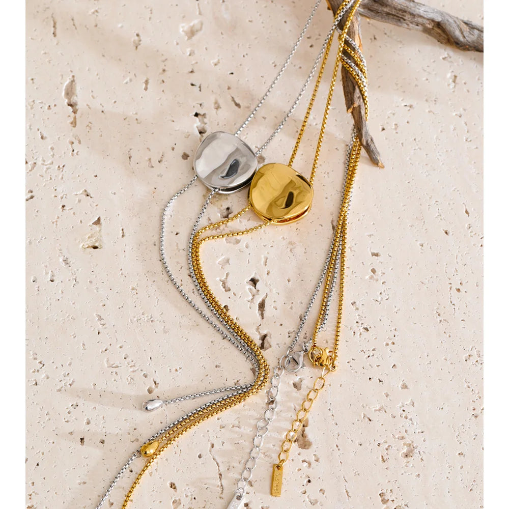 Stainless Steel Adjustable Charm Necklace EMVE Jewels